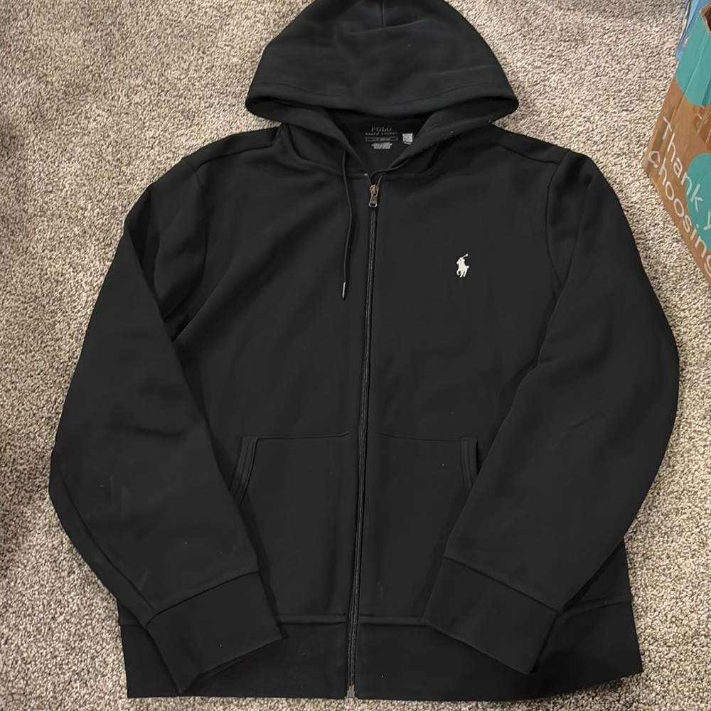 Black Ralph Lauren Zip Up Size Large